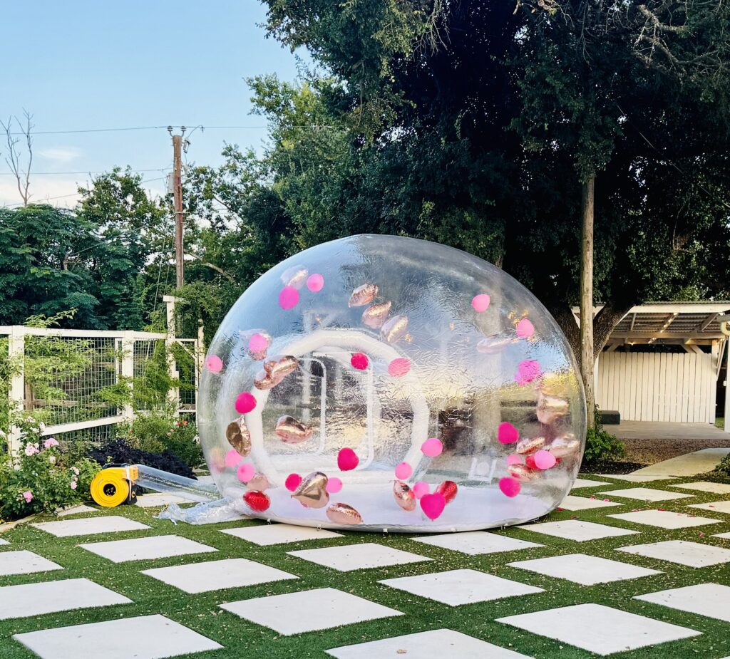 bubble tent, corporate party, corporate event, austin, austin wedding venue