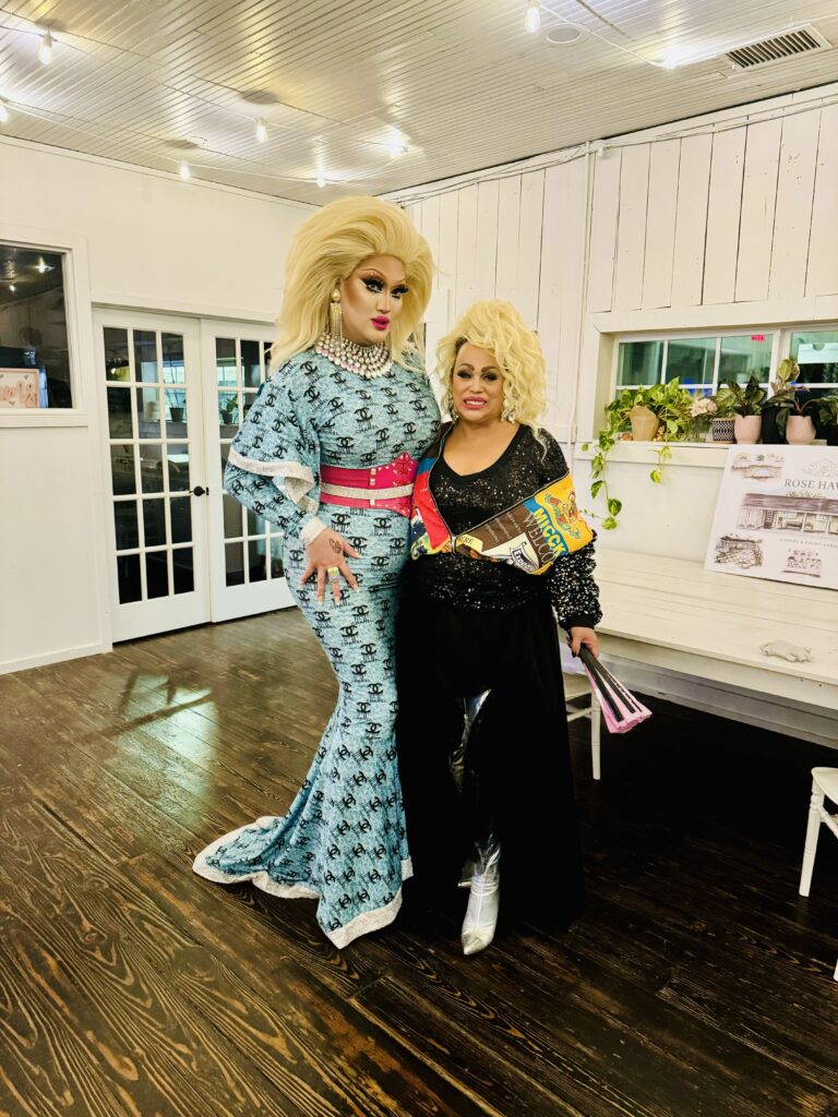  austin event venue, austin banquet hall, austin party venue, best venues in austin, holiday party, best venue for austin work event, lighting, decor, party decor, event design, drag queen, austin drag, drag show, maxine laqueene, the only maxine, pride, pride month