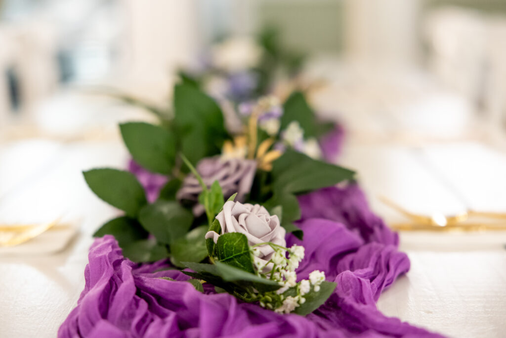 Lavender and purple table decor Austin Texas wedding venue. Microweddings Austin Texas, Elopements Austin Texas, Weddings Dripping Springs Texas, Microweddings Dripping Springs Texas, Elopements Dripping Springs Texas,  Wedding Shower Austin, Bridal Shower Austin, Wedding Shower Dripping Springs, Bridal Shower Dripping Springs,