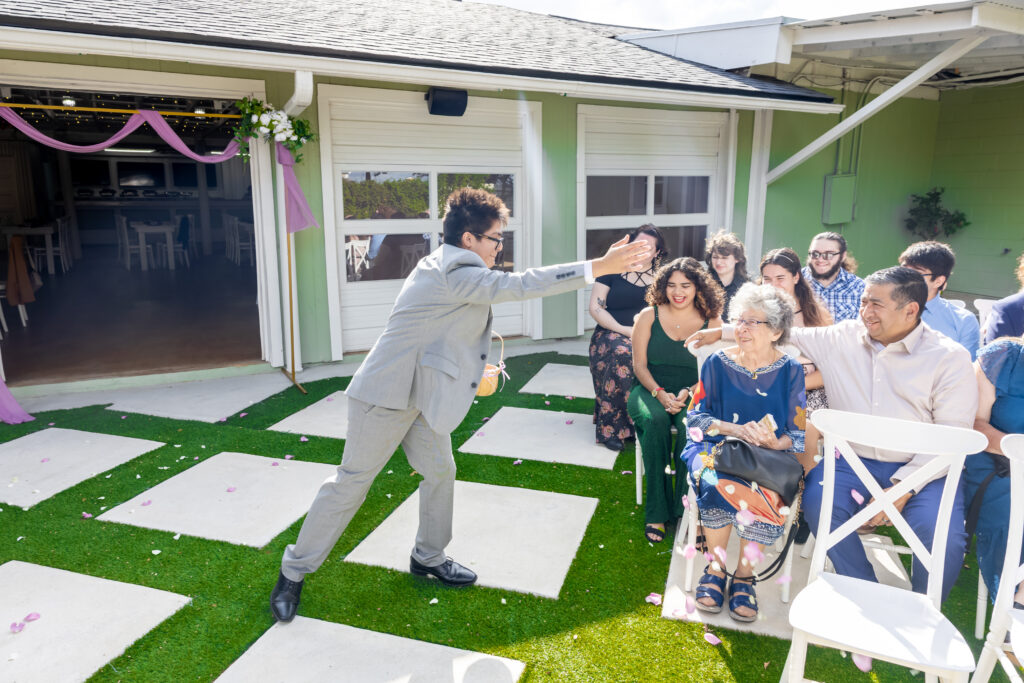 Scattering real rose petals, Austin Texas wedding venue. Microweddings Austin Texas, Elopements Austin Texas, Weddings Dripping Springs Texas, Microweddings Dripping Springs Texas, Elopements Dripping Springs Texas,  Wedding Shower Austin, Bridal Shower Austin, Wedding Shower Dripping Springs, Bridal Shower Dripping Springs,