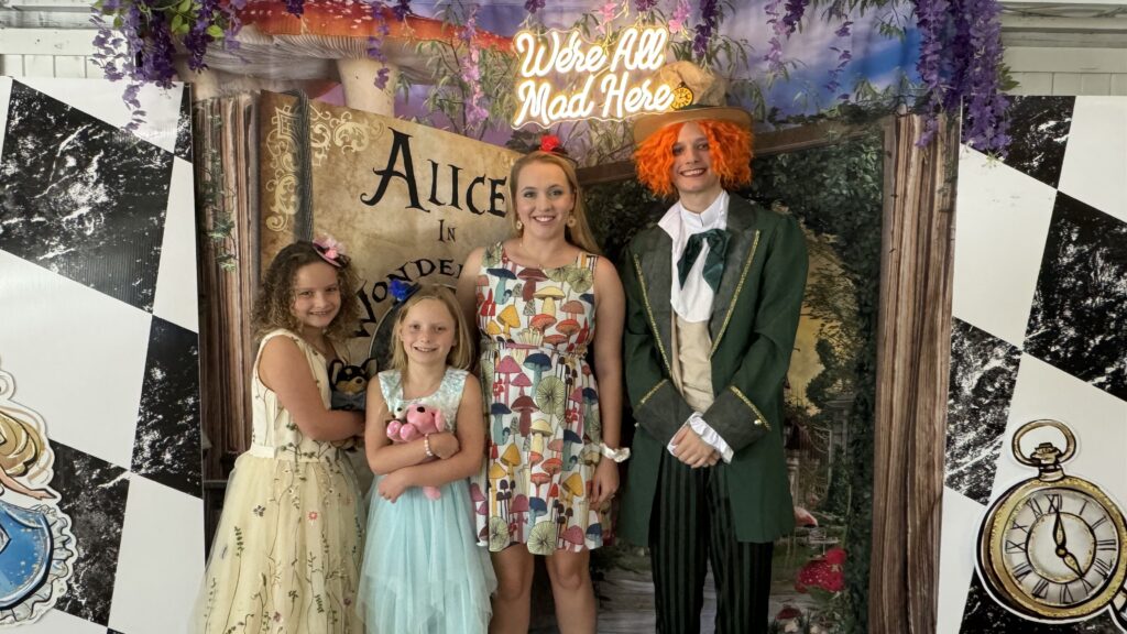 mad hatter alice in wonderland tea party at high tea austin tea room rose haven, austin wedding venue, dripping springs wedding venue, dripping springs high tea, cheap rehearsal dinner venue