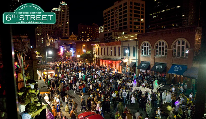 sixth street 6th street austin texas historic district