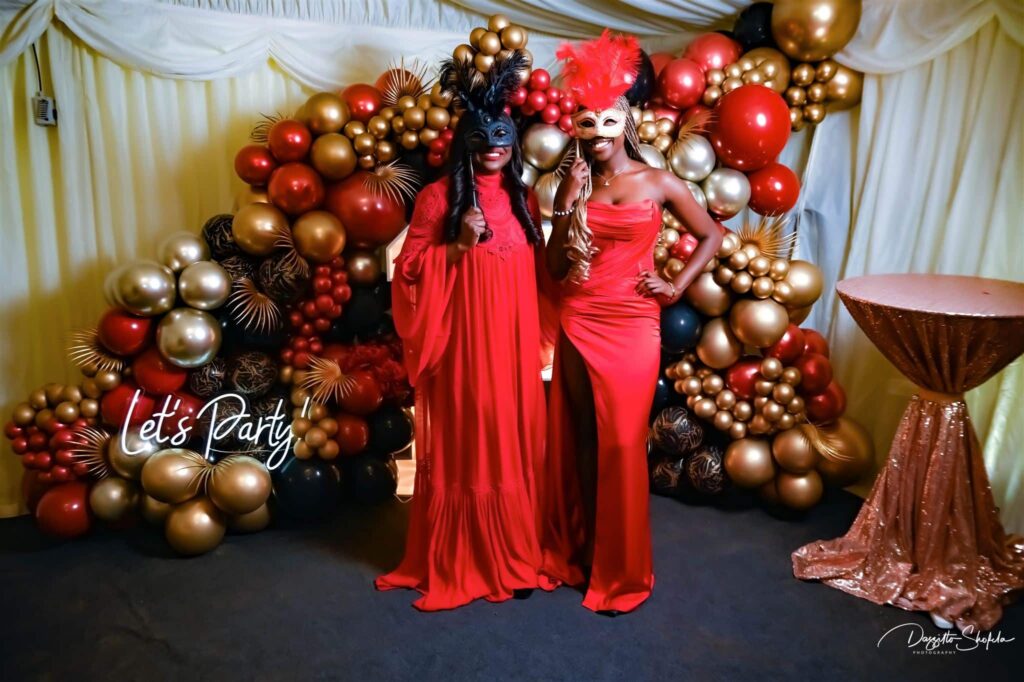 company holiday party in austin with a holiday masquerade theme, austin corporate event, company christmas party, austin corporate venue, austin event venue, austin venue, new years eve party, new year, austin, client appreciation party, employee appreciation party